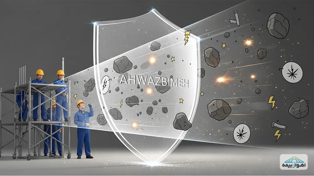 پوشش‌های کامل فوت، نقص عضو و هزینه‌های پزشکی در بیمه مسئولیت کارفرما در قبال کارکنان ساختمانی.