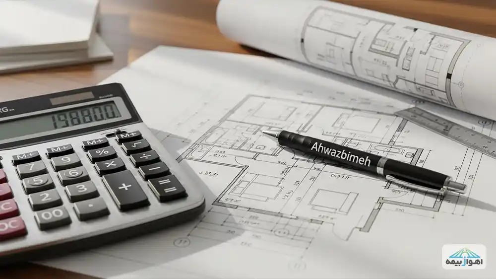 عوامل موثر بر قیمت بیمه آتش سوزی مسکونی مانند متراژ و ارزش بنا.