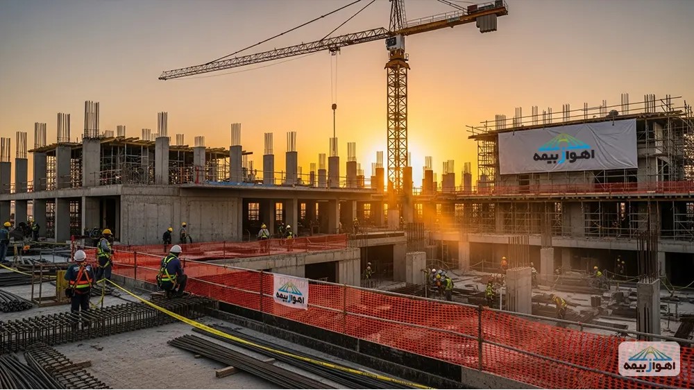 راهنمای کامل بیمه مسئولیت کارفرما در قبال کارکنان ساختمانی و پوشش حوادث کارگاهی از اهوازبیمه.