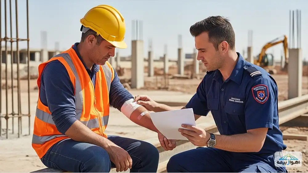 نحوه دریافت خسارت و مدارک لازم برای بیمه حوادث کارگران ساختمانی.