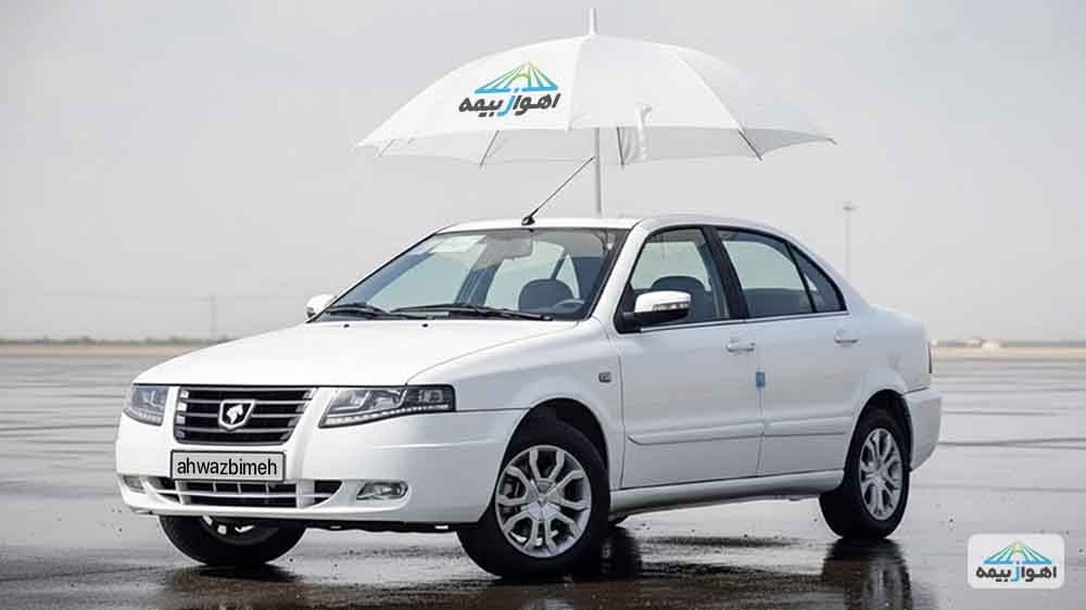 تصویر یک خودرو سورن سفید برای صفحه خرید بیمه شخص ثالث